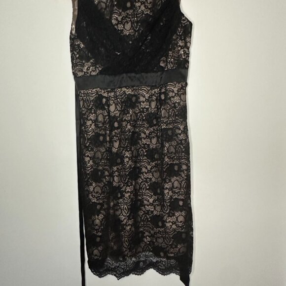 A Pea in the Pod Black Lace Cocktail Dress Size S - Picture 3 of 4